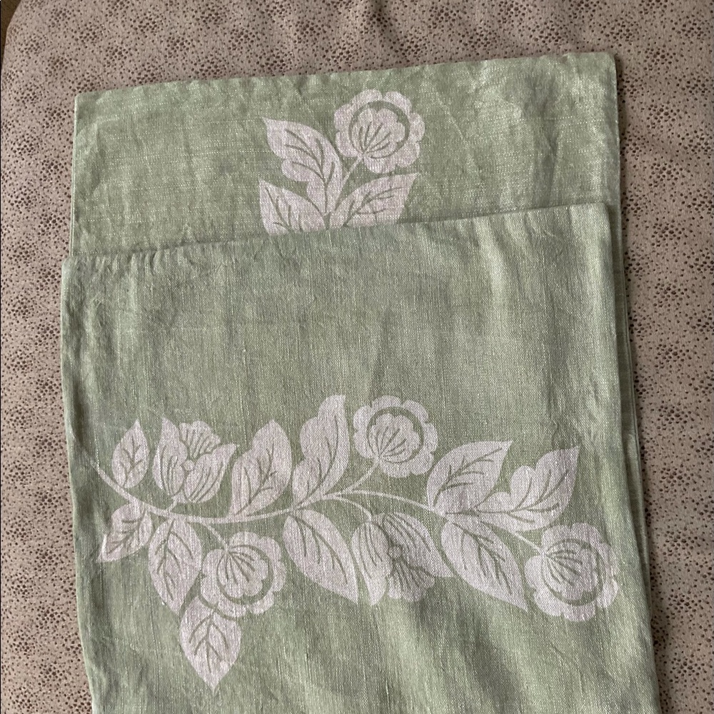 Pair of Crate and Barrel Tallulah throw pillow Covers by Genevieve Bennett